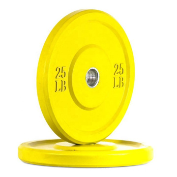 Großhandel 45 Pfund 10 Pfund 15lb 25lb 35 lb 45 lb 55lb Buntes Kreuz Fitness Gewicht Stoßfänger Platten